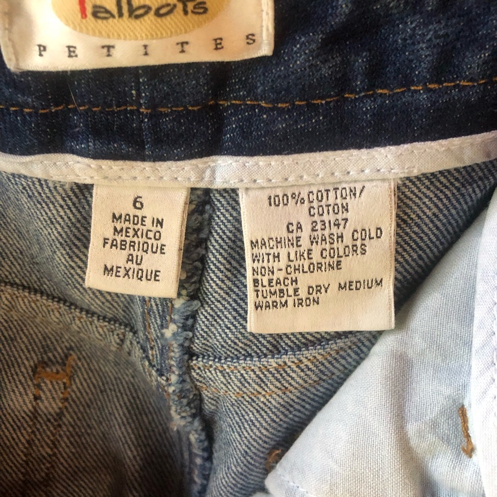 Talbots Denim Jeans Sz 6 - Picture 7 of 8